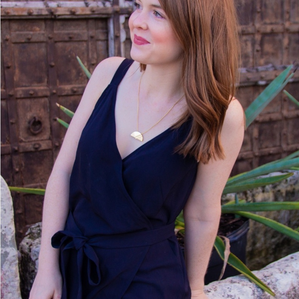 Everlane The Japanese GoWeave Tank Black Wrap Dress size M - Picture 2 of 6